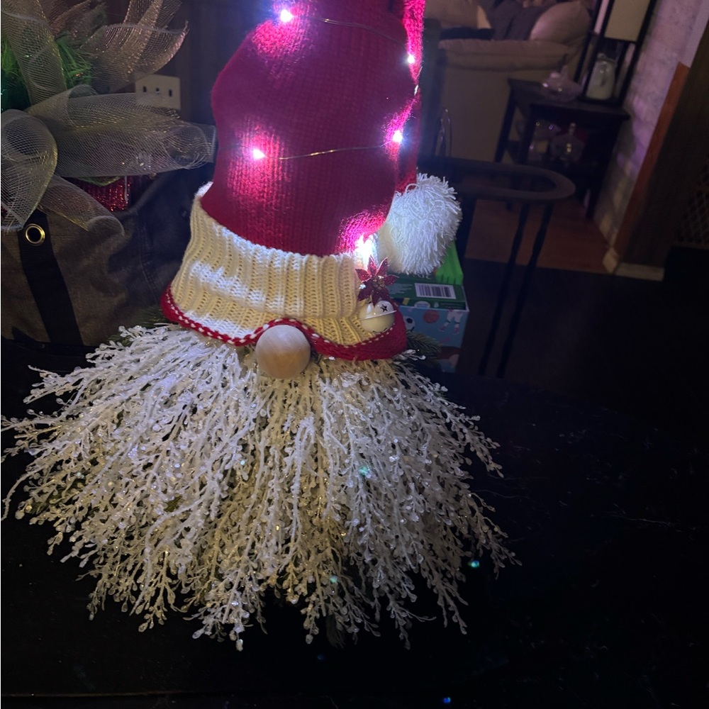 Festive Red and White Holiday Gnome